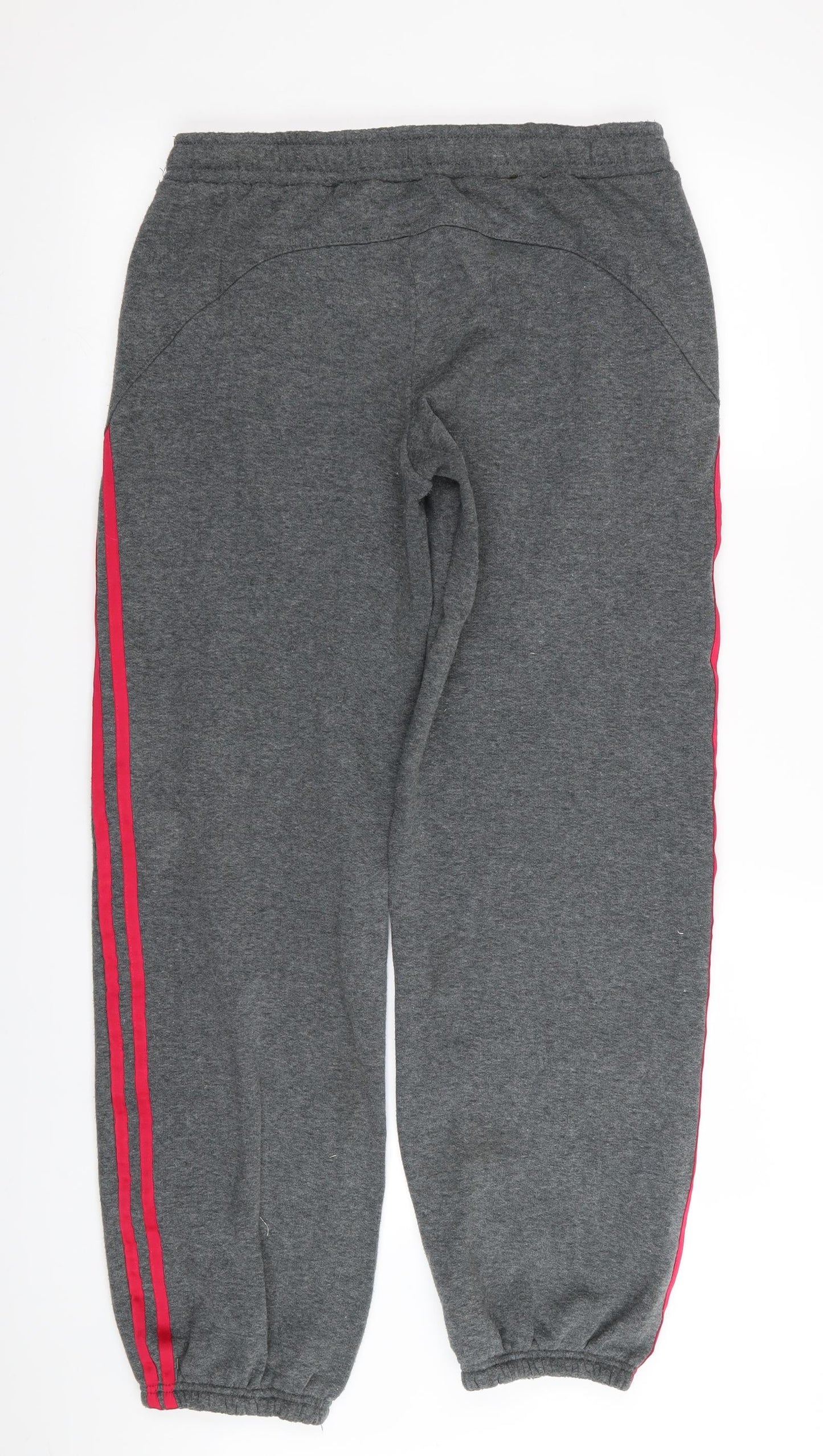 Lonsdale Womens Grey Striped  Jogger Trousers Size 28 in L30 in