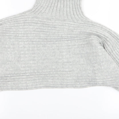 New Look Womens Grey   Pullover Jumper Size S  - crop