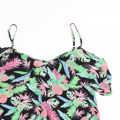 Peacocks Womens Multicoloured Floral  Basic Blouse Size 14