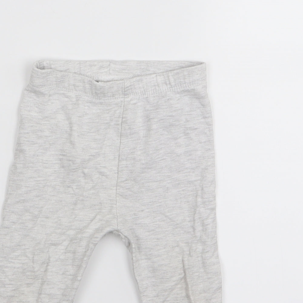 so cute Girls Grey   Jogger Leggings Size 9-12 Months  - LEGGINGS