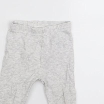 so cute Girls Grey   Jogger Leggings Size 9-12 Months  - LEGGINGS