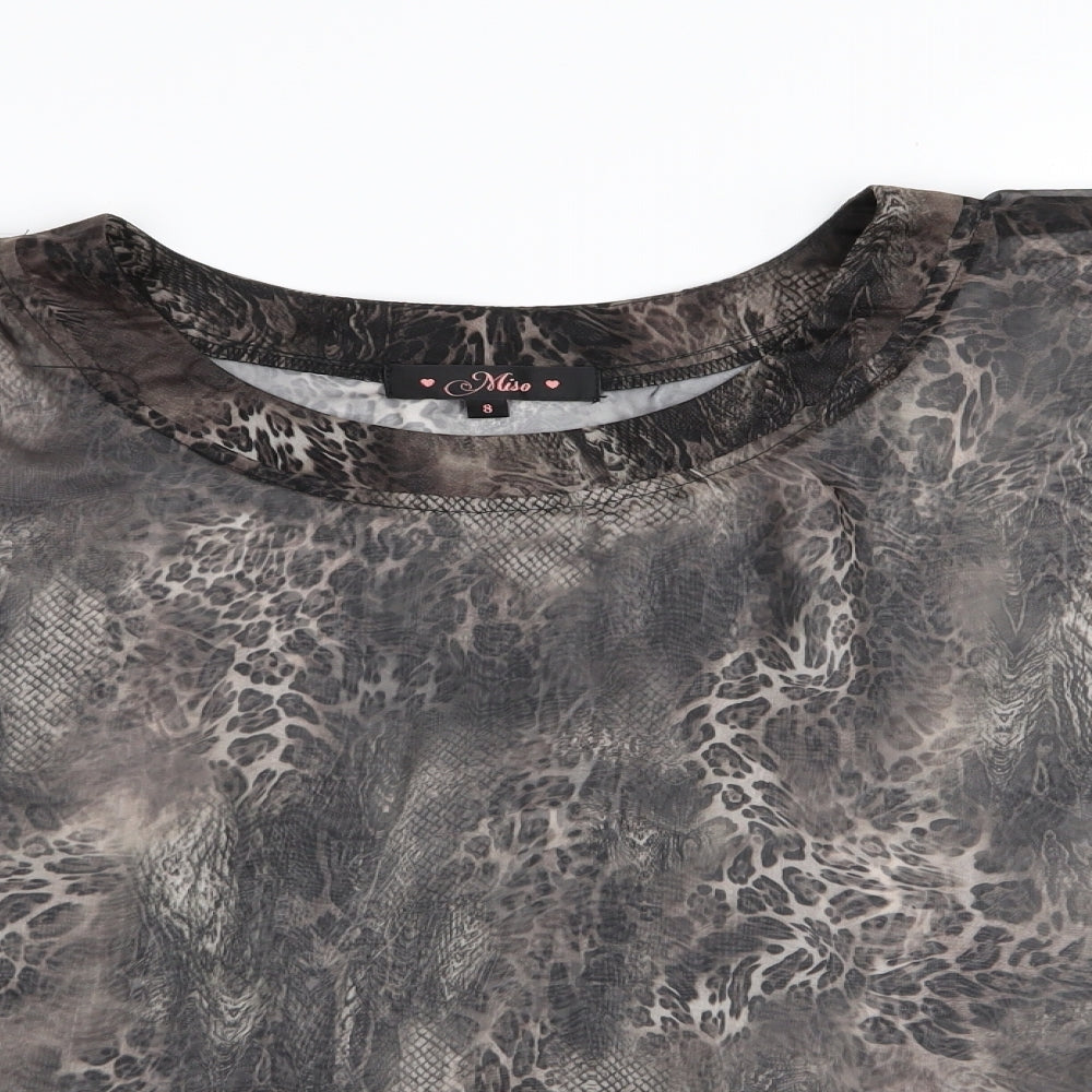 Womens UK Size 8 Miso Multicoloured Basic Blouse