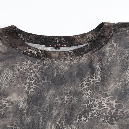 Womens UK Size 8 Miso Multicoloured Basic Blouse