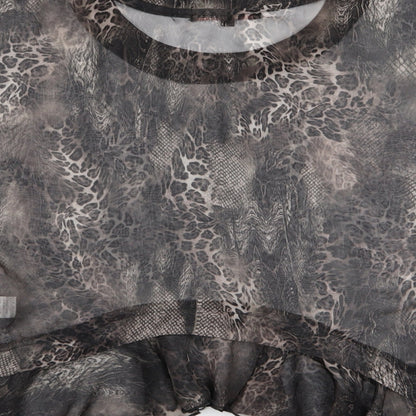 Womens UK Size 8 Miso Multicoloured Basic Blouse