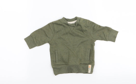 F&F Boys Green   Pullover Jumper Size 0-3 Months