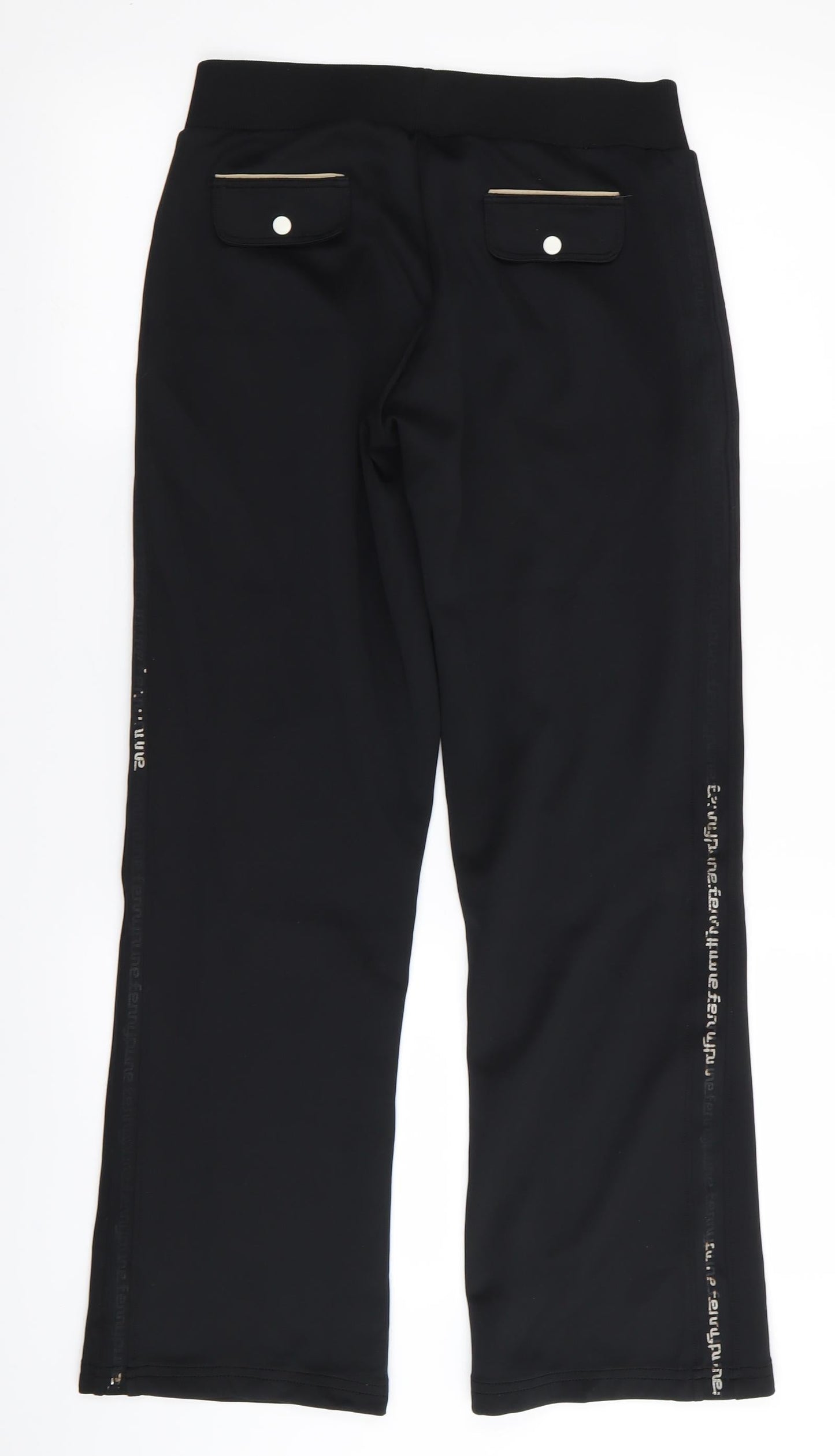 feryy pure Womens Black   Jogger Trousers Size L L28 in