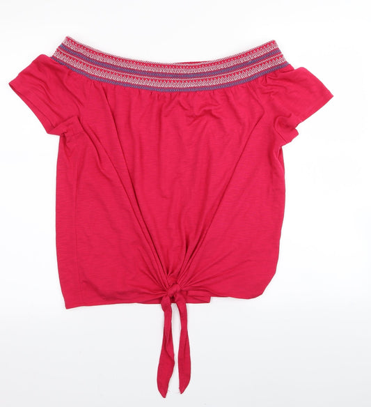 Papaya Womens Pink   Basic T-Shirt Size 14