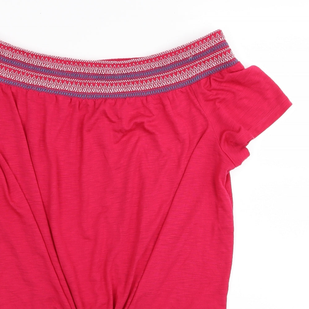 Papaya Womens Pink   Basic T-Shirt Size 14