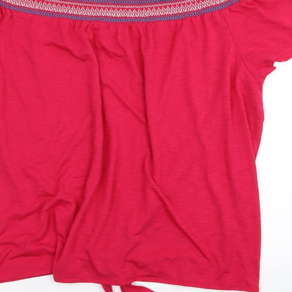 Papaya Womens Pink   Basic T-Shirt Size 14