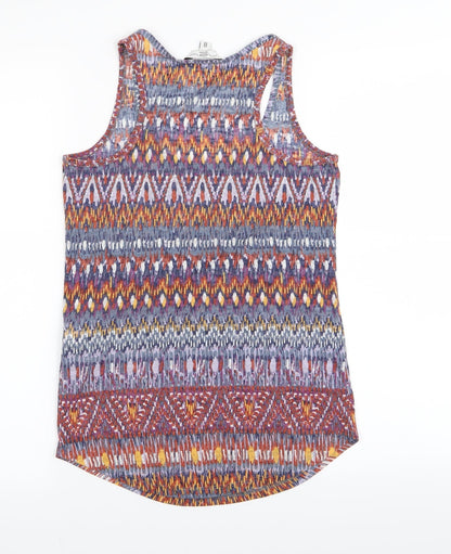 Womens UK Size 8 New Look Multicoloured Basic Tank