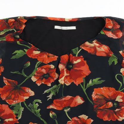 Womens UK Size 8 Asda George Multicoloured Basic Blouse