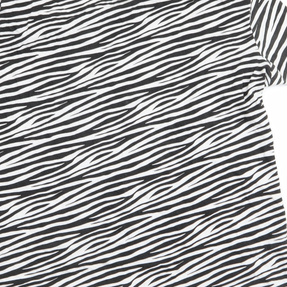 Primark Womens Multicoloured Animal Print  Basic T-Shirt Size 6