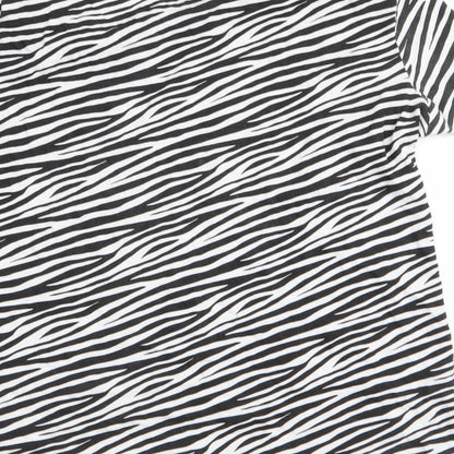 Primark Womens Multicoloured Animal Print  Basic T-Shirt Size 6