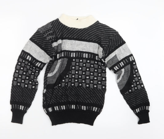TG  Womens Black  Knit Pullover Jumper Size 12
