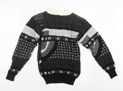 TG  Womens Black  Knit Pullover Jumper Size 12