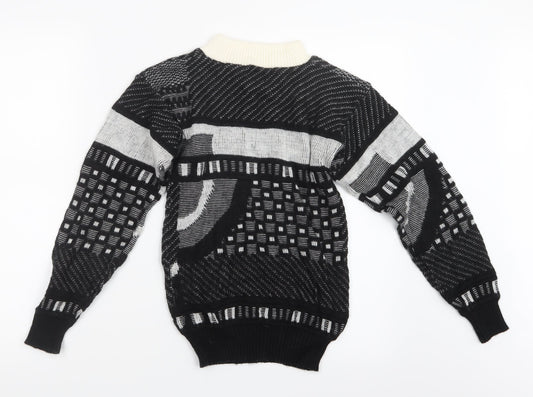 TG  Womens Black  Knit Pullover Jumper Size 12