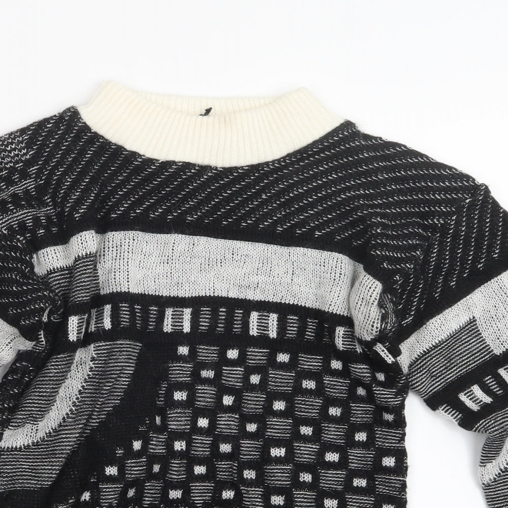 TG  Womens Black  Knit Pullover Jumper Size 12