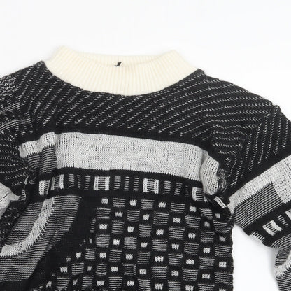 TG  Womens Black  Knit Pullover Jumper Size 12