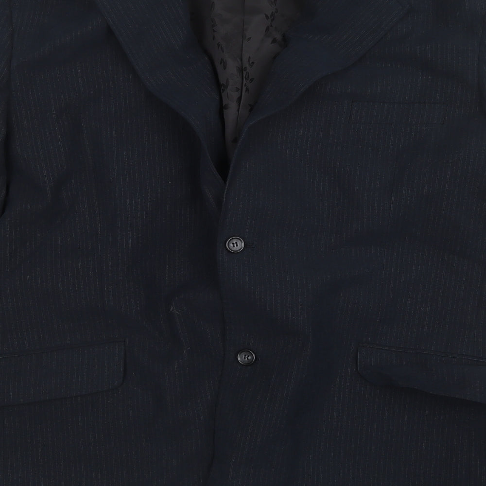 Mens UK Size 44 Lakeland Regular Blue Suit Jacket