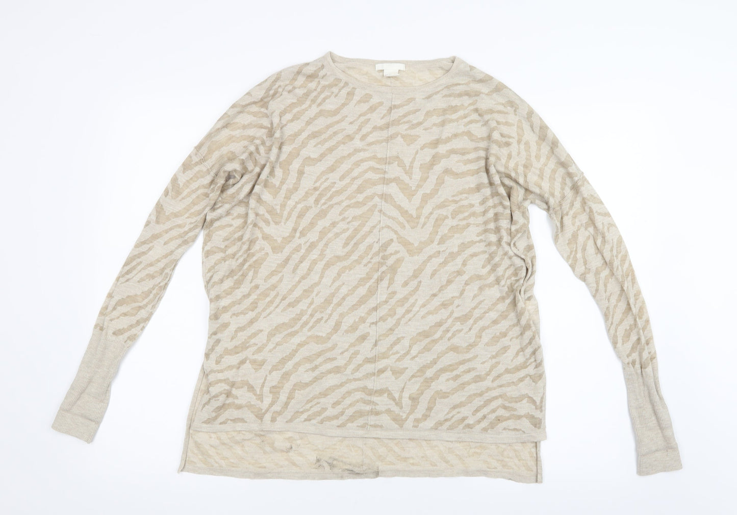 H&M Womens Beige   Basic T-Shirt Size XS