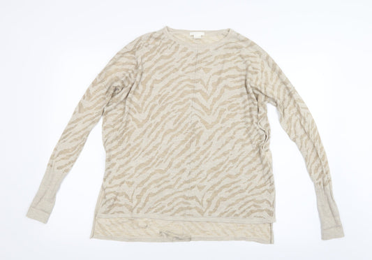 H&M Womens Beige   Basic T-Shirt Size XS