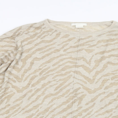 H&M Womens Beige   Basic T-Shirt Size XS