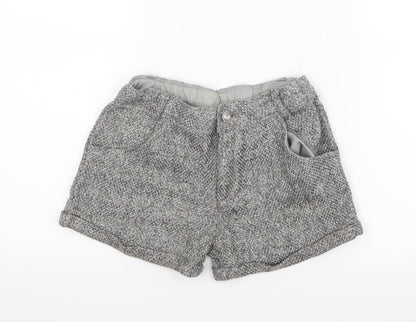 Matalan Girls Grey   Boyfriend Shorts Size 10 Years