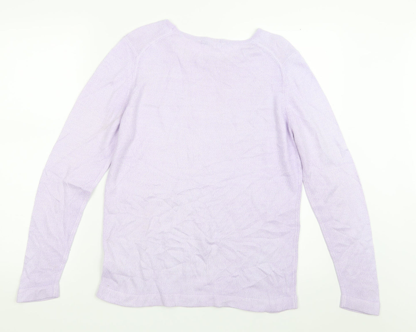 Marks and Spencer Womens Purple  Knit Pullover Jumper Size 10