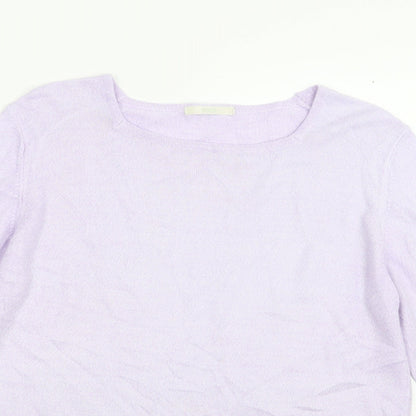 Marks and Spencer Womens Purple  Knit Pullover Jumper Size 10