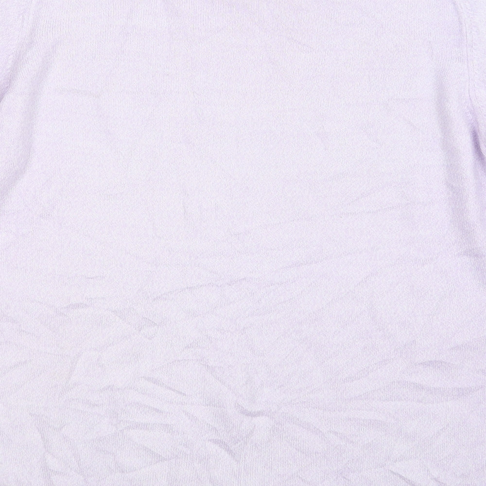 Marks and Spencer Womens Purple  Knit Pullover Jumper Size 10