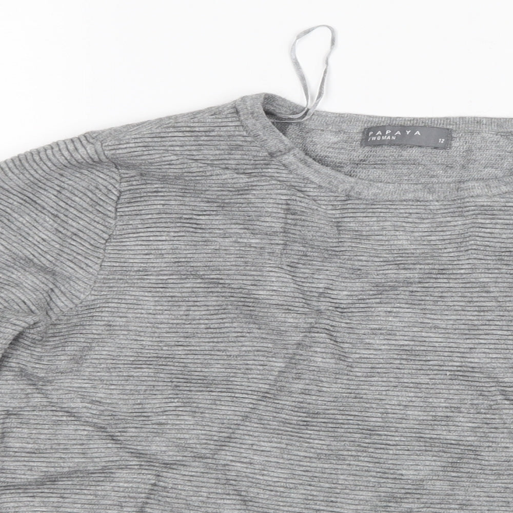 Papaya Womens Grey   Pullover Jumper Size 12