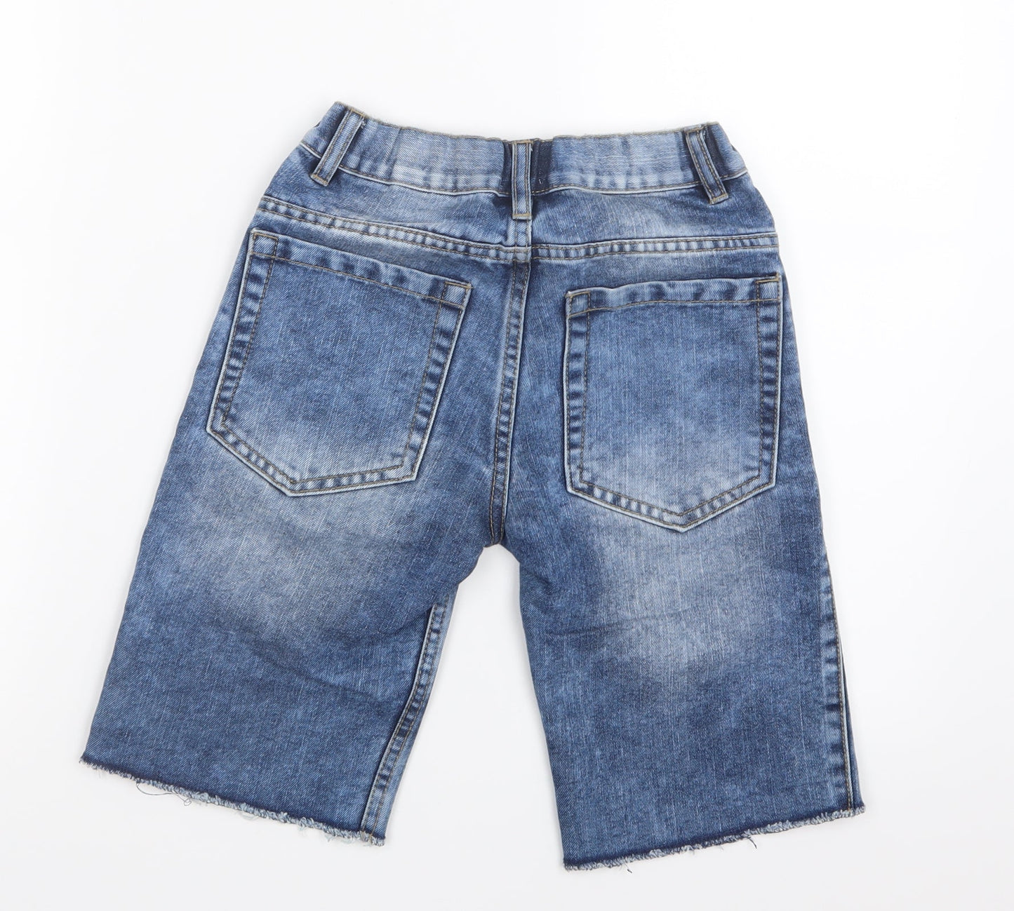F&F Boys Blue  Denim Cropped Jeans Size 8-9 Years
