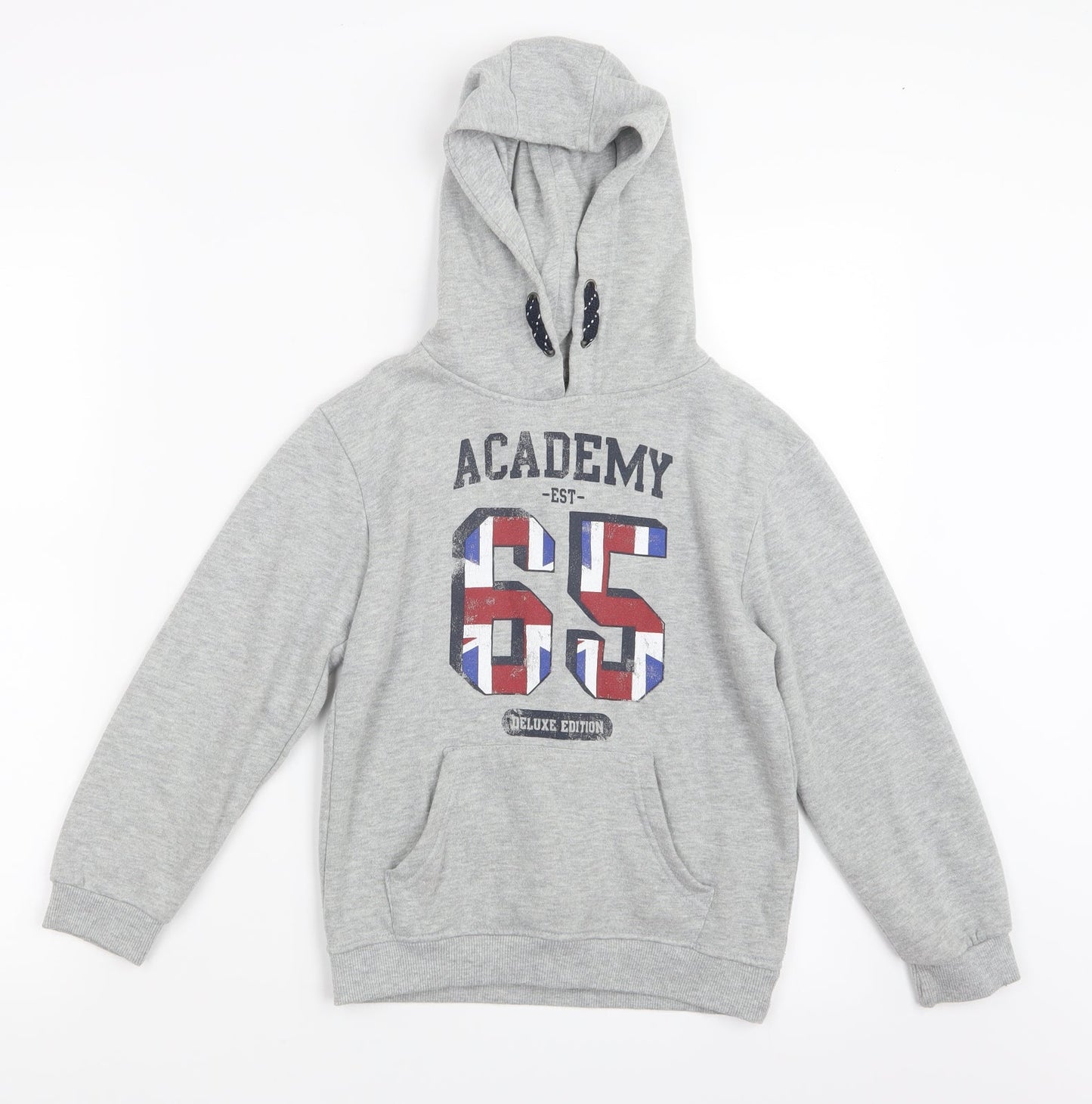 Rebel Boys Grey   Pullover Hoodie Size 7-8 Years