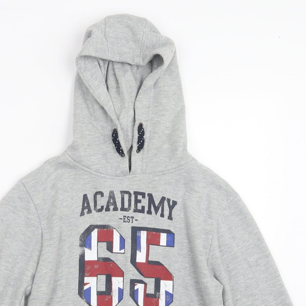 Rebel Boys Grey   Pullover Hoodie Size 7-8 Years