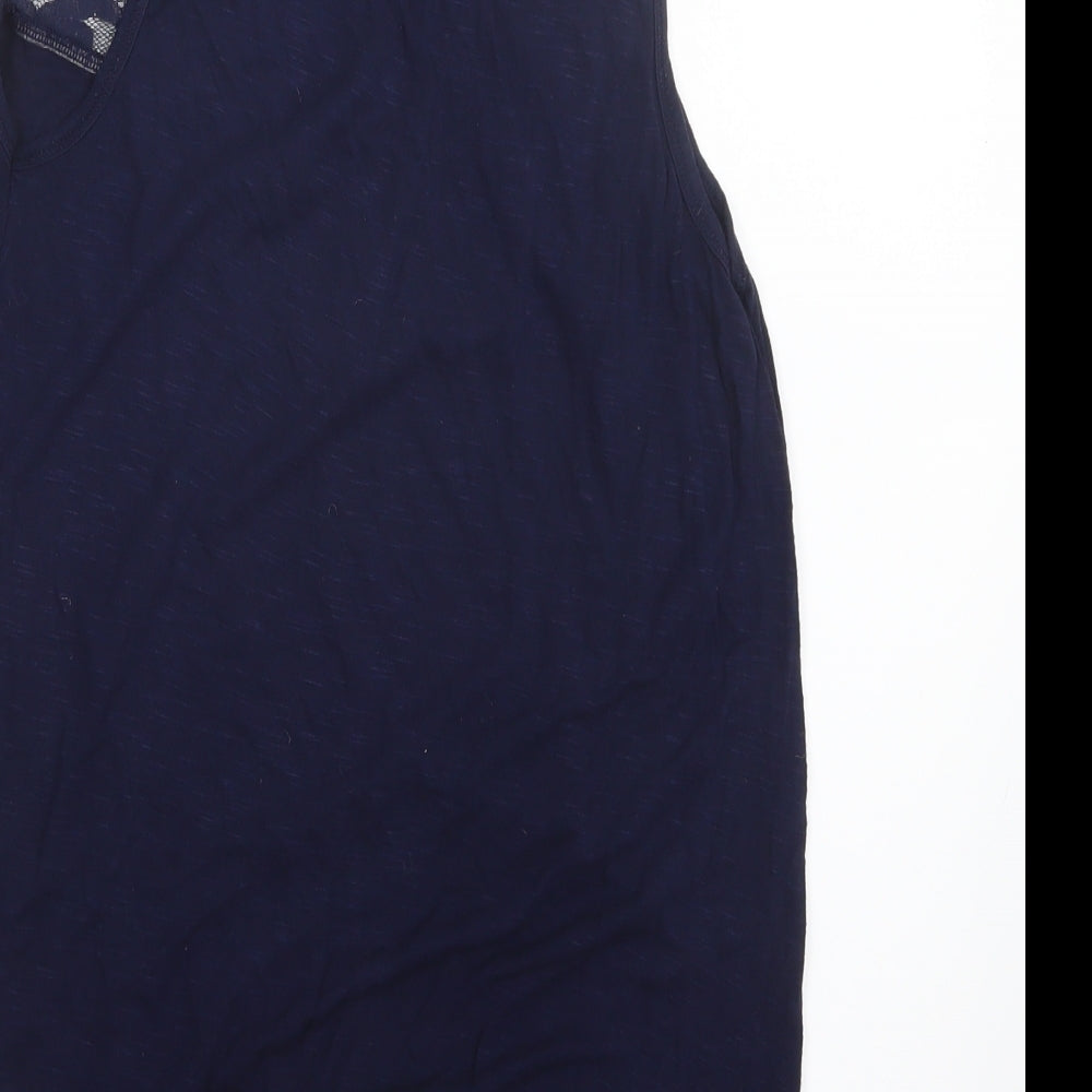 Womens UK Size 8 Dorothy Perkins Blue Basic Tank