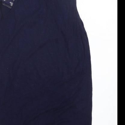 Womens UK Size 8 Dorothy Perkins Blue Basic Tank