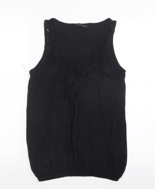 Womens UK Size 8 Dorothy Perkins Black Basic Tank