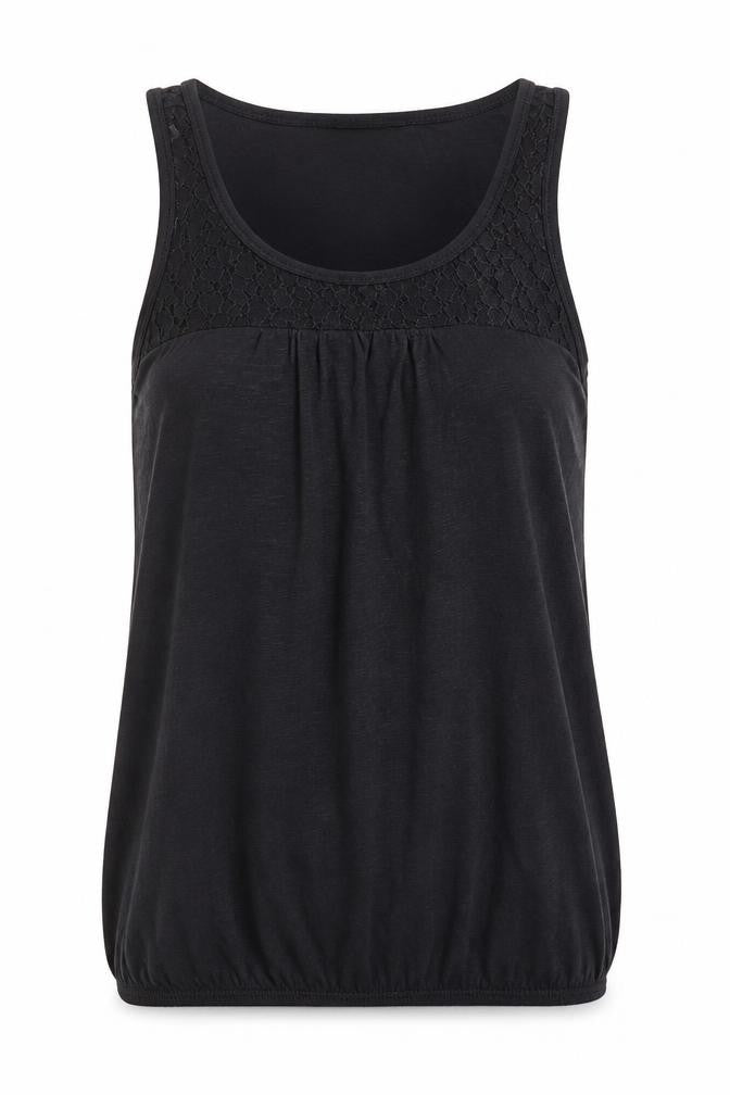 Womens UK Size 8 Dorothy Perkins Black Basic Tank