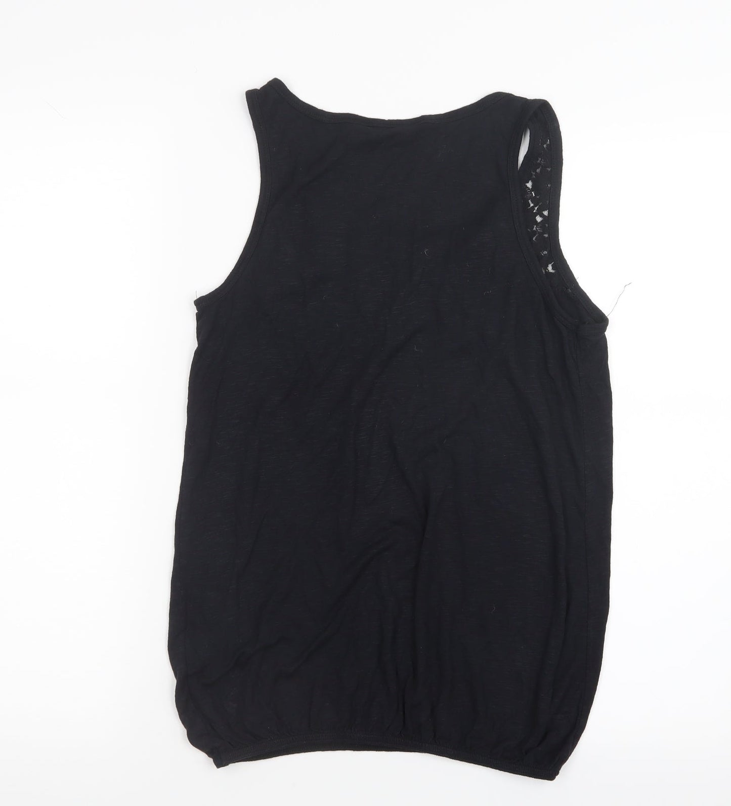 Womens UK Size 8 Dorothy Perkins Black Basic Tank