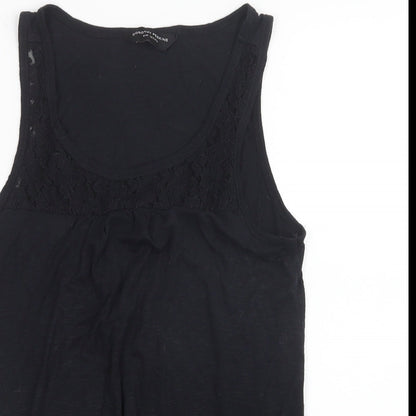 Womens UK Size 8 Dorothy Perkins Black Basic Tank