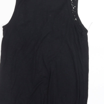Womens UK Size 8 Dorothy Perkins Black Basic Tank
