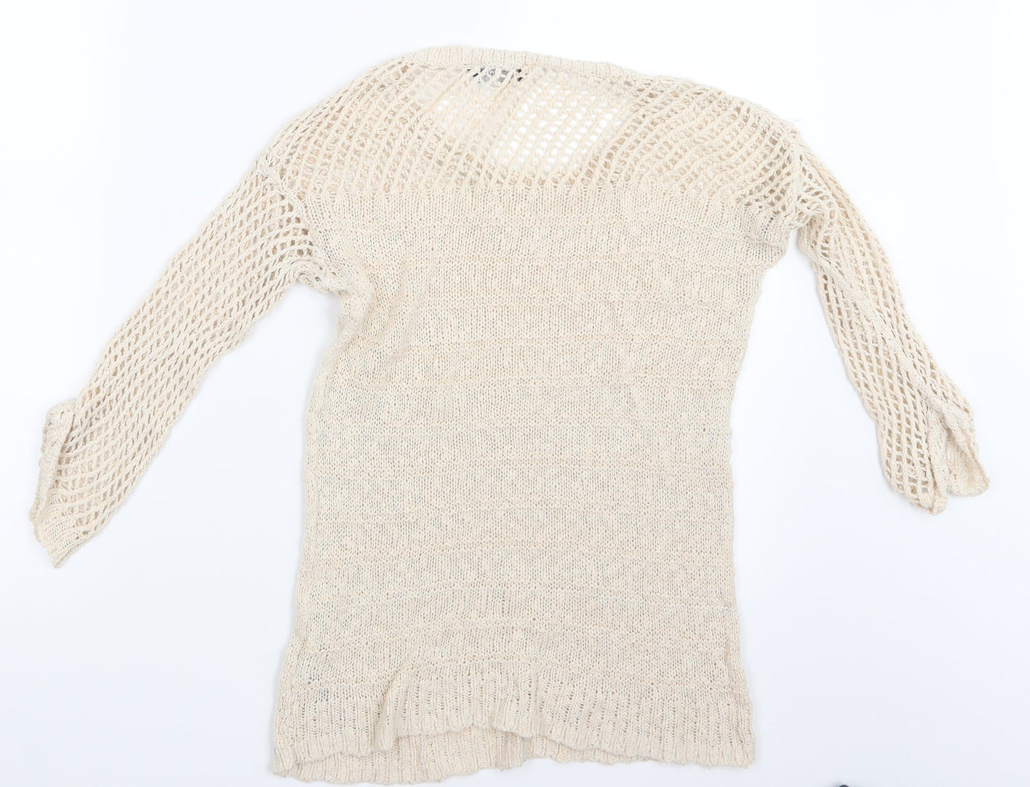 Dorothy Perkins Womens Ivory  Knit Pullover Jumper Size 6
