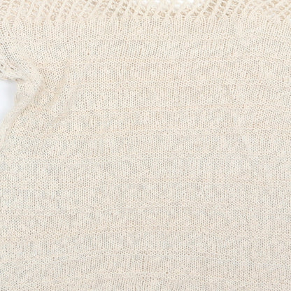 Dorothy Perkins Womens Ivory  Knit Pullover Jumper Size 6