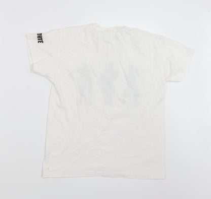 Womens UK Size M Matalan White Basic T-Shirt