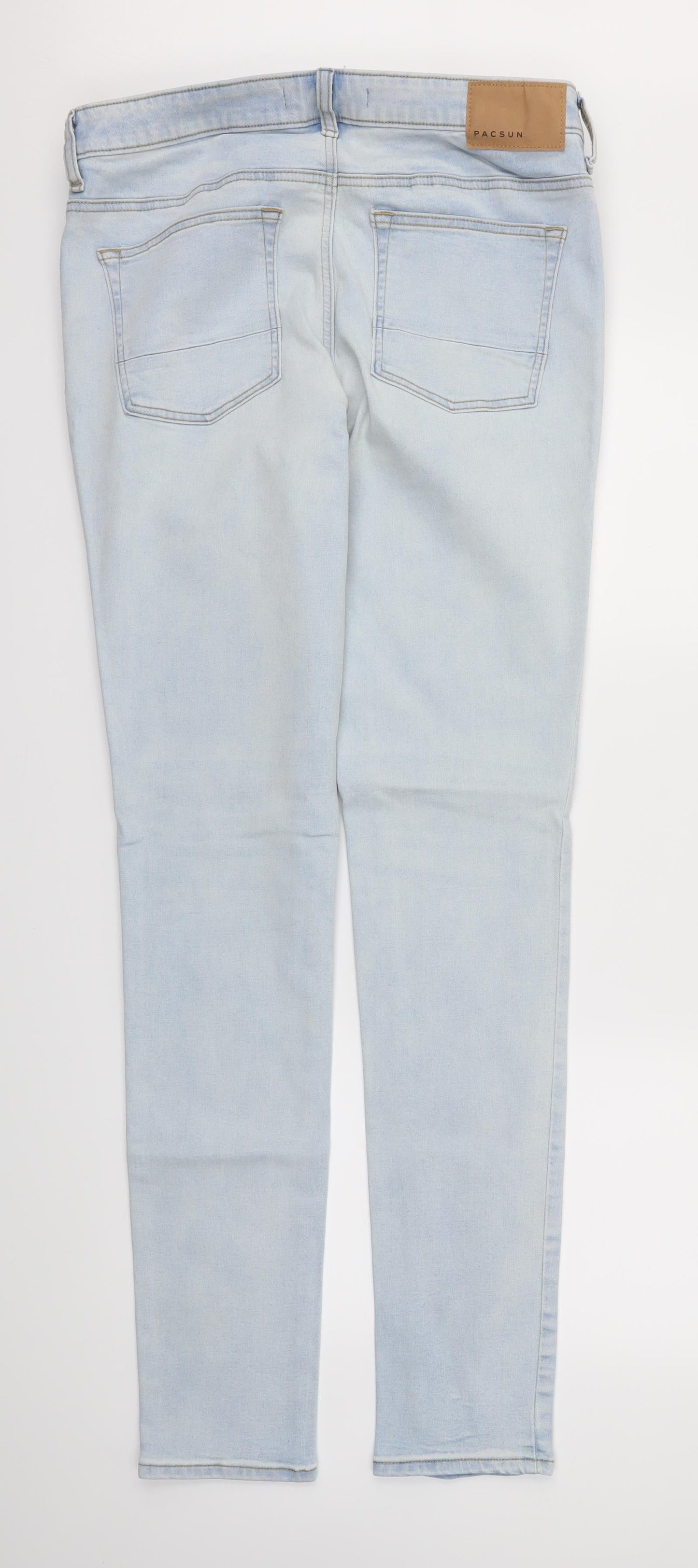 Womens UK Size 32 pacsun Regular Fit Skinny Blue Jeans