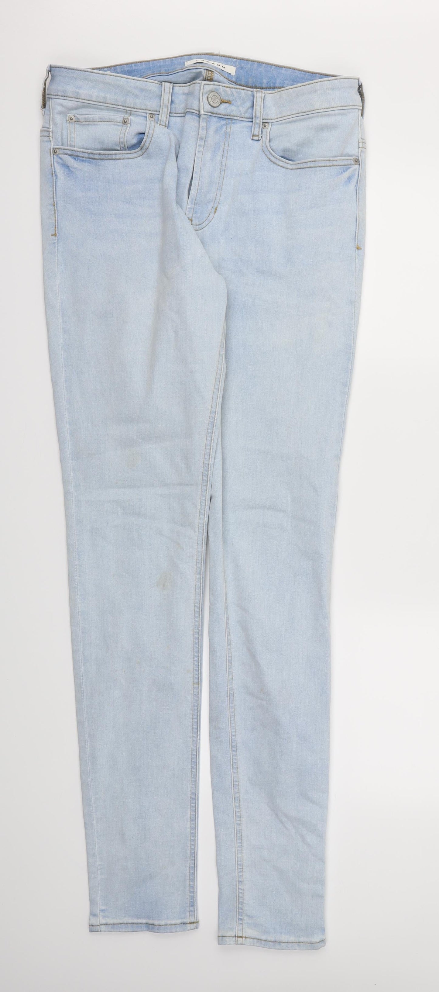 Womens UK Size 32 pacsun Regular Fit Skinny Blue Jeans