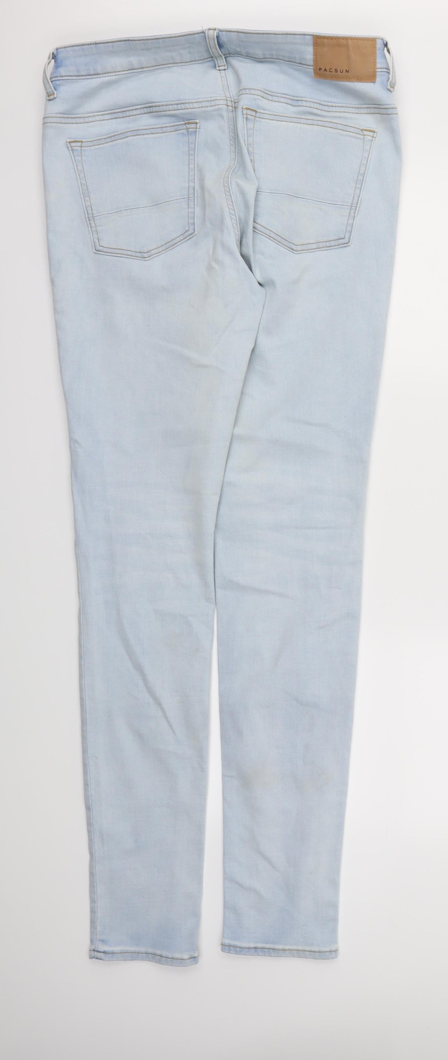 Womens UK Size 32 pacsun Regular Fit Skinny Blue Jeans