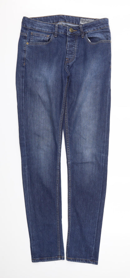Womens UK Size 32 in Preworn Regular Fit Skinny Blue Jeans