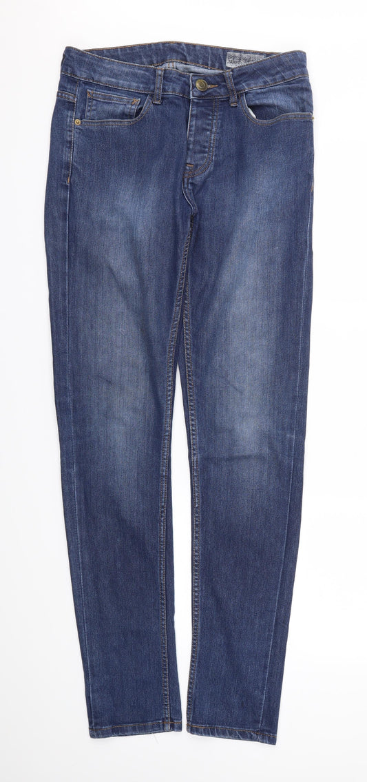 Womens UK Size 32 in Preworn Regular Fit Skinny Blue Jeans