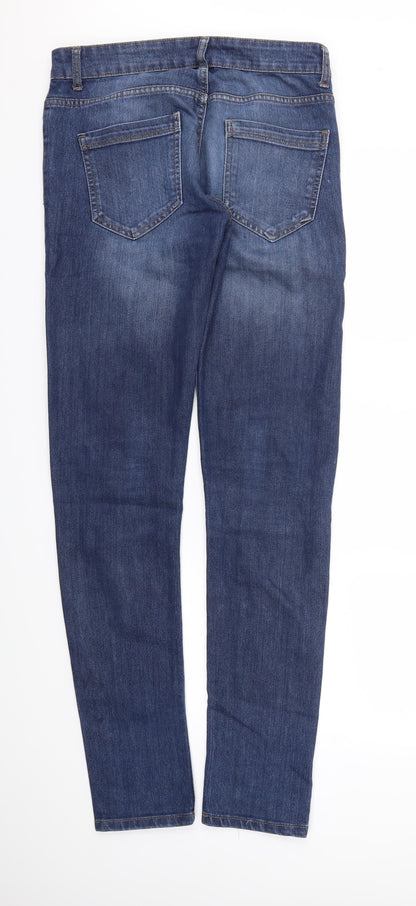 Womens UK Size 32 in Preworn Regular Fit Skinny Blue Jeans